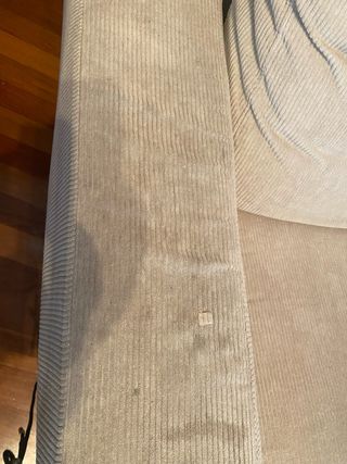 Poltrona beige in velluto