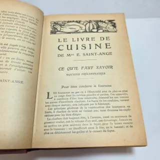 Libro vecchio - Le livre de cuisine Larousse 1927