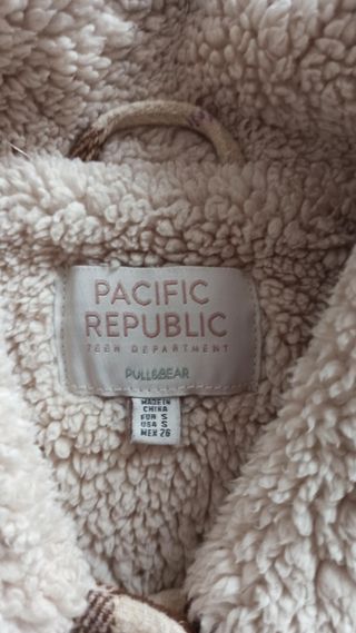 Chaqueta cuadros borrego Pacific Republic