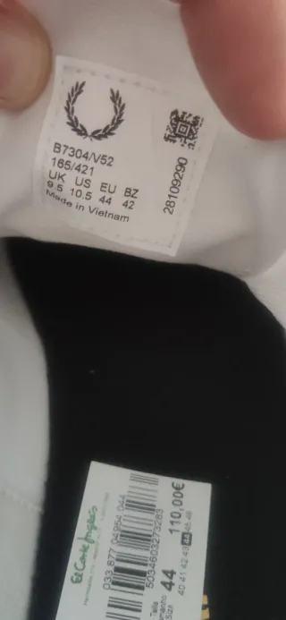 Zapatillas Fred Perry Blancas Nuevas