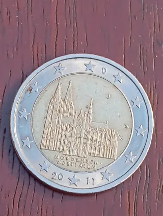 Moneda 2 Euros Colonia 2011