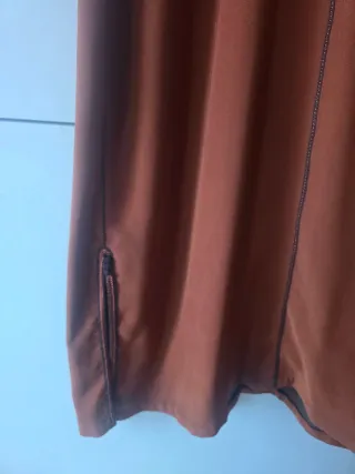 Jelaba marrón color teja hecha a medida