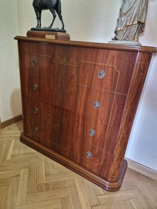 Dormitorio completo cerezo macizo. 9 piezas