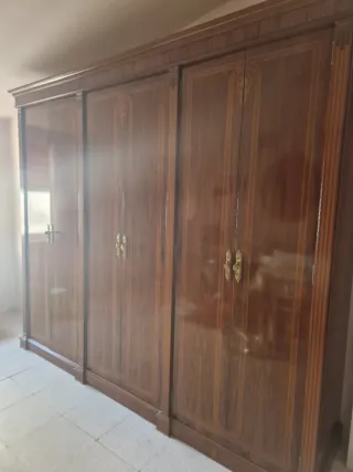 Dormitorio completo cerezo macizo. 9 piezas