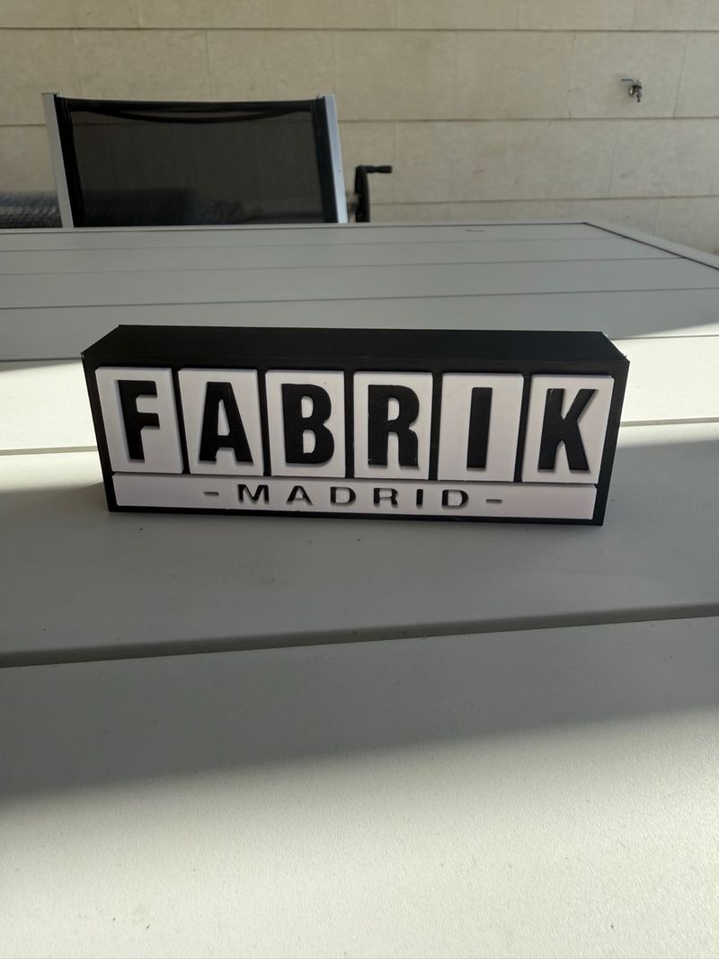 Letrero Fabrik Madrid