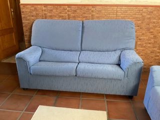 Sofás de 3 y 2 plazas azul