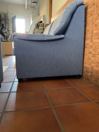 Sofás de 3 y 2 plazas azul