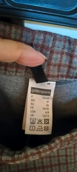 Pantaloni donna Goldenpoint a quadri M