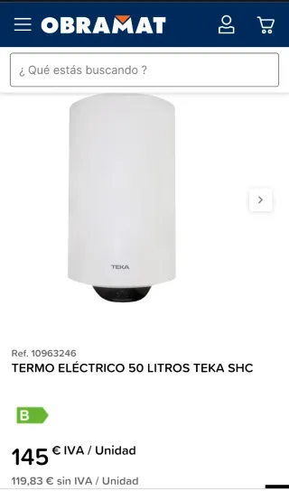 Termo Eléctrico TEKA 50L