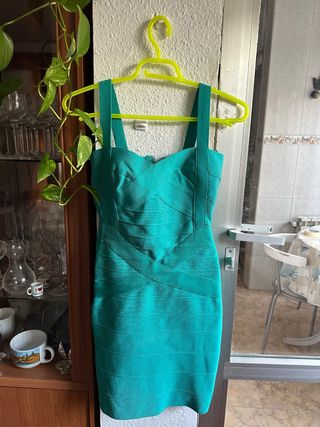 Vestido verde/teal ajustado Sin estrenar