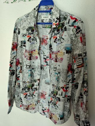 Camisa Desigual hombre talla S SLIM