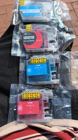 Cartuchos de tinta LC3213 Cyan, Magenta, Yellow