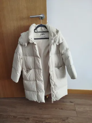 Abrigo Zara beige niña Talla 11-12