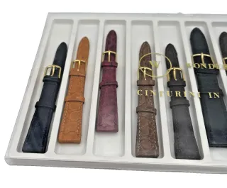 10 Cinturini misti 18mm 14mm In Pelle