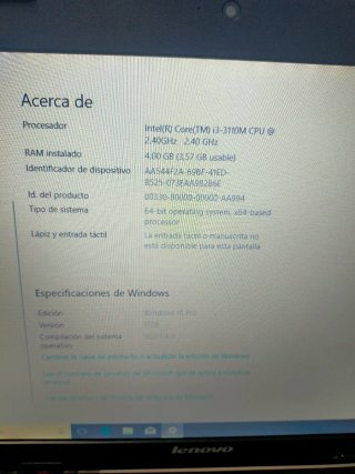 Portátil Lenovo B590 Negro