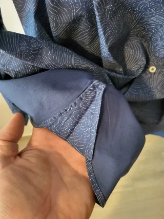 Camisa Brava Estampada Azul Talla 3XL