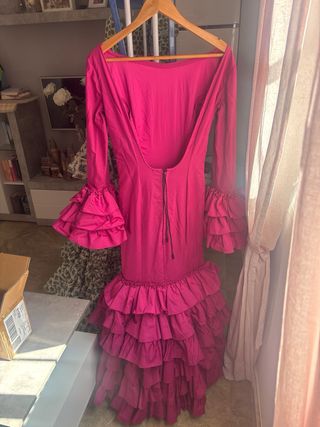 Traje Flamenca Espalda Descubierta