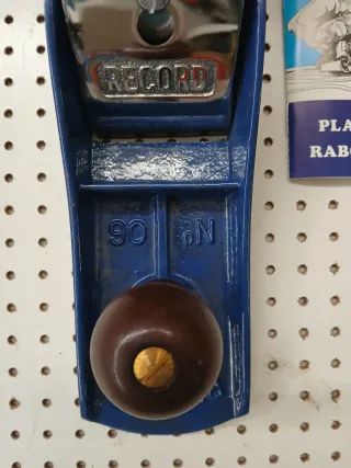 Cepillo de carpintero Record 06 vintage. Nuevo