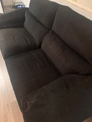 Sofá 2 plazas negro