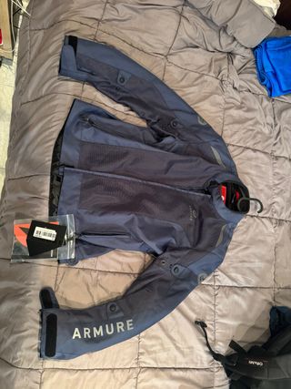 Chaqueta Armure Moto Azul/Gris Sin Usar