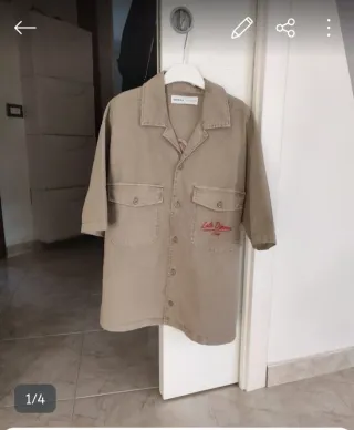 Camicia Bershka Uomo Beige