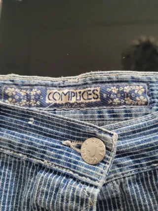 Falda vaquera de rayas