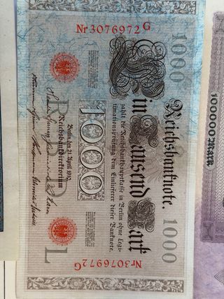 Lote Billetes y Bonos Alemanes Antiguos