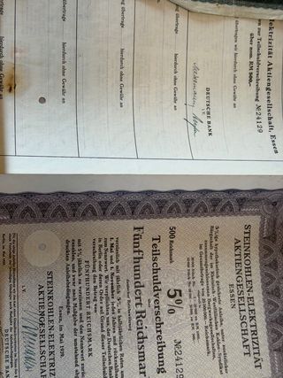 Lote Billetes y Bonos Alemanes Antiguos