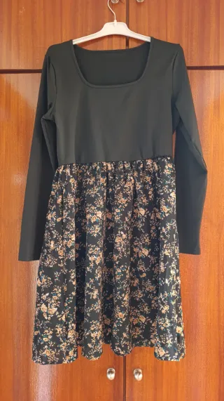 Vestido mujer manga larga estampado floral