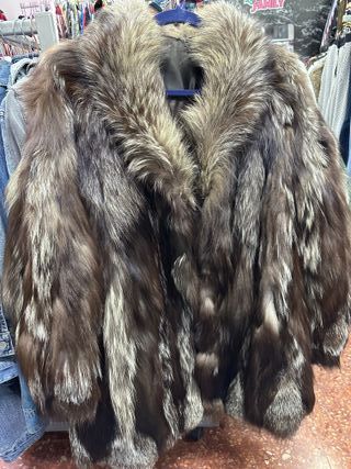 Abrigo de piel de zorro