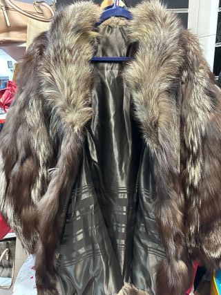 Abrigo de piel de zorro