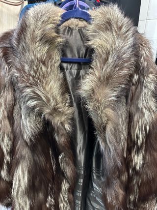 Abrigo de piel de zorro