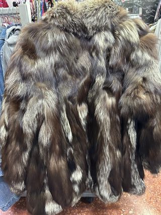 Abrigo de piel de zorro