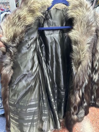 Abrigo de piel de zorro