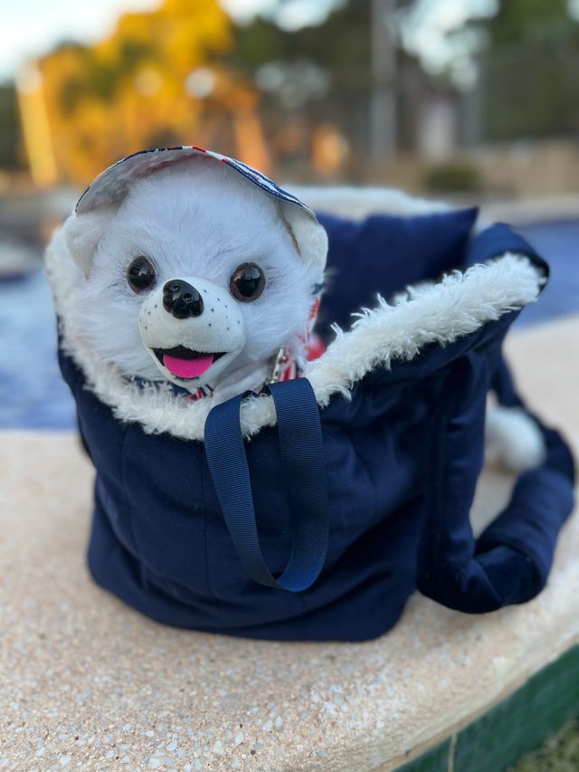 Bolsa transporte peluche para perros