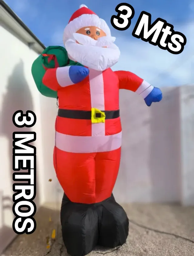 304 CM Papá Noel Inflable con Luz LED