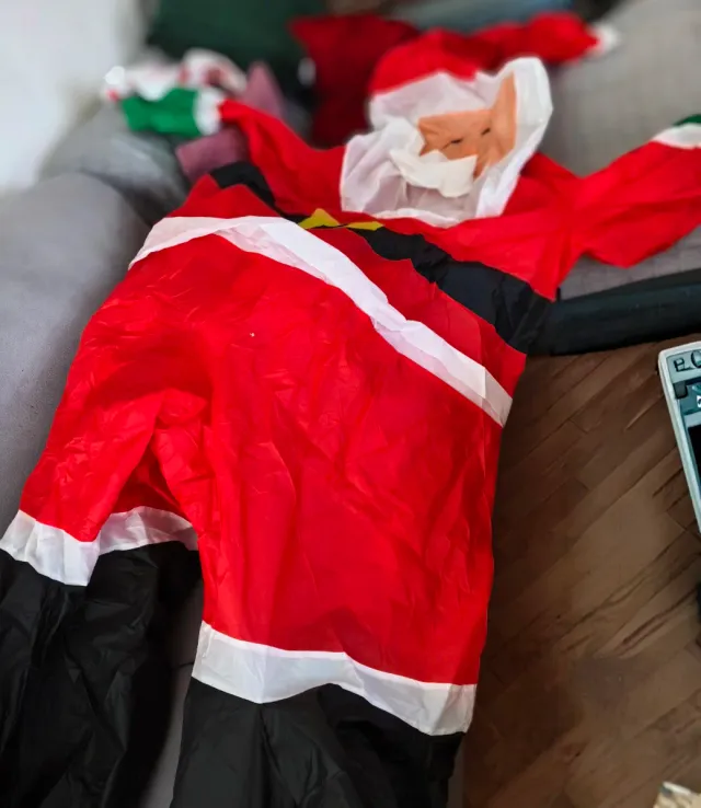 304 CM Papá Noel Inflable con Luz LED