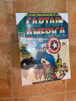 Cuadro Capitán América Marvel Comics
