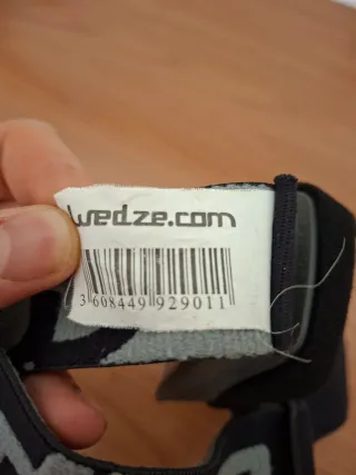 Maschera da sci grigia con lenti arancioni