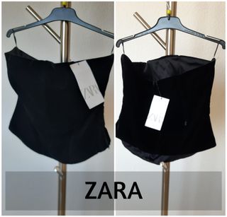 Top corsé. Con varillas. De Zara. Nuevo sin estren