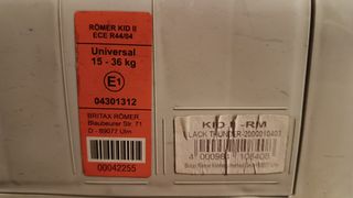 Silla Coche Römer 15-36kg Grupo II/III