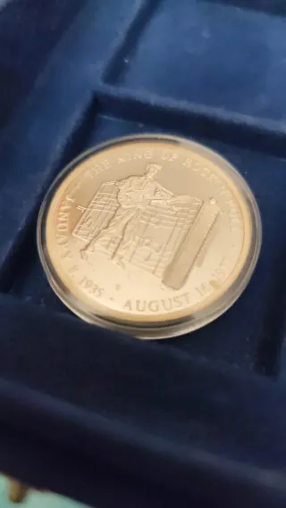 Moneda Conmemorativa Elvis Presley Rey Rock'n'Roll