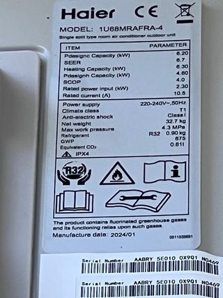 Aire Acondicionado Haier 6.2kW