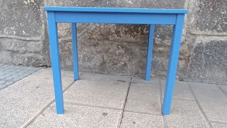 IKEA KRITTER Mesa Infantil Azul 50x60cm