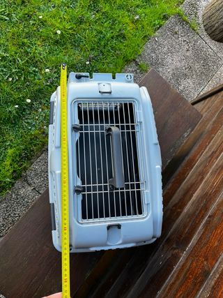 Trasportino cane taglia S grigio