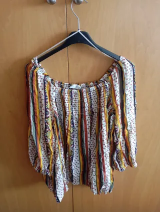 Camiseta multicolor talla S