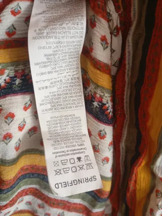 Camiseta multicolor talla S