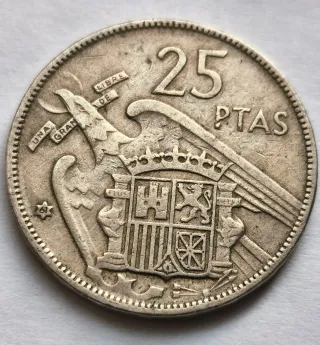 25 Pesetas Franco 1957 *58,*61