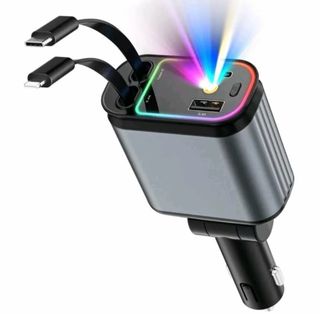 Cargador Coche 4 en 1 USB C y Lightning - Nuevo