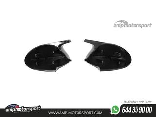 CARCASAS DE ESPEJOS PARA BMW SERIE 1 LOOK M NEGRO BRILLO